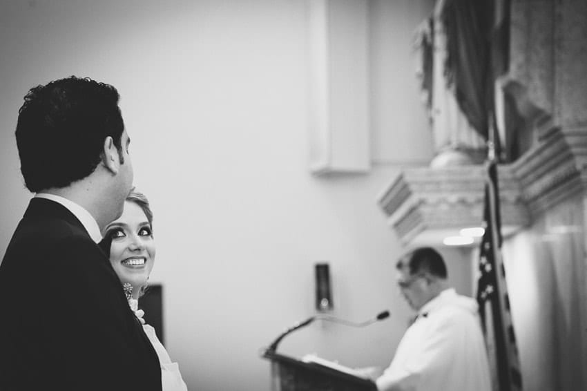 Wedding Ceremony at St Angnes Catholic Chruch Key Biscayne