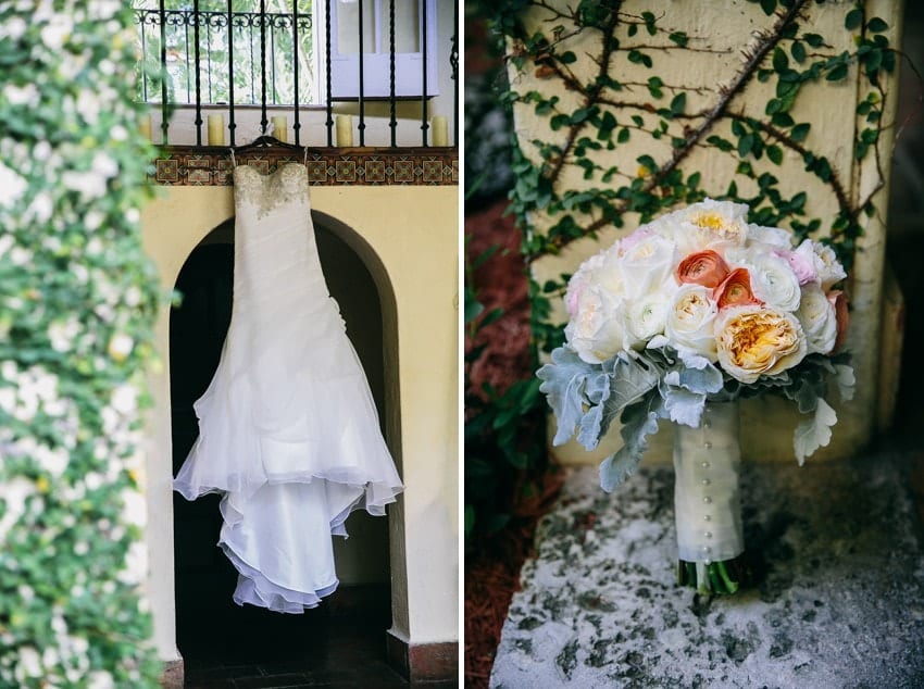 Details of a wedding at Villa Woodbine