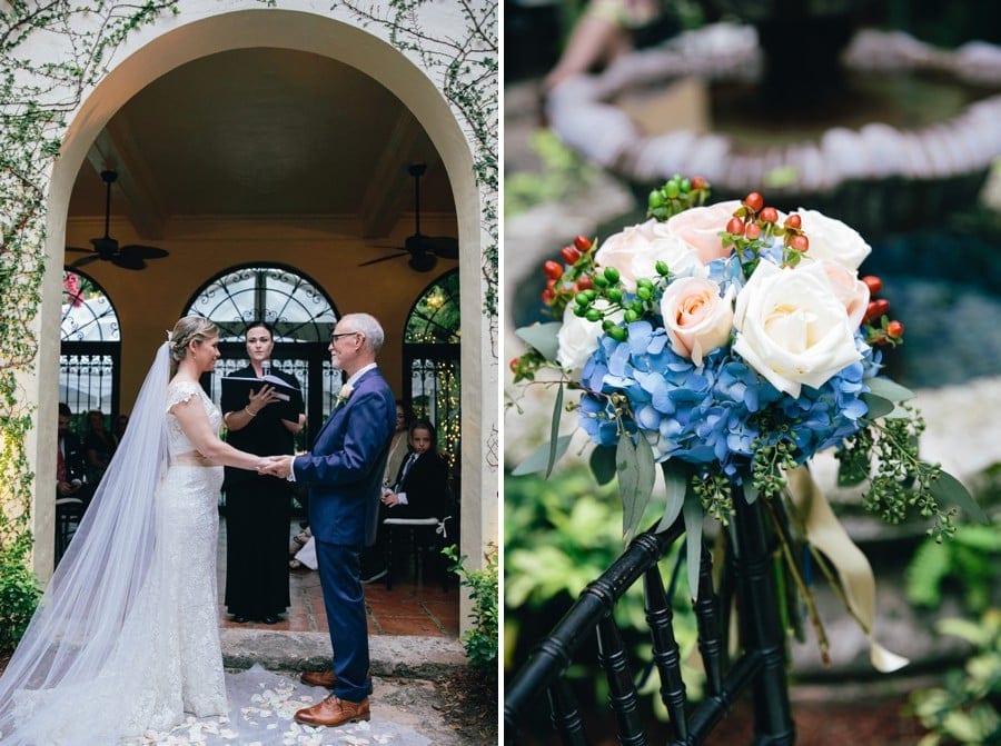 wedding ceremony Villa Woodbine Wedding #CarolinaGuzikPhotography