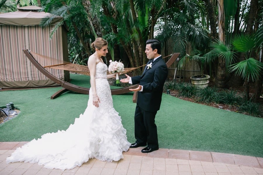 First look. National Hotel Wedding #CarolinaGuzikPhotography