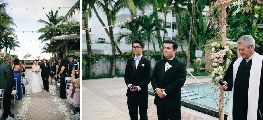 Wedding Ceremony. National Hotel Wedding #CarolinaGuzikPhotography