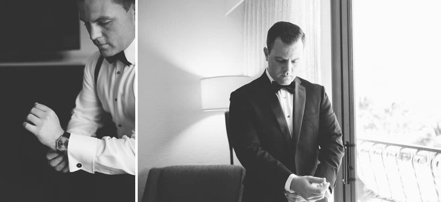 Groom Getting ready | Delray Beach Marriott Wedding | Image by Carolina Guzik Photography
