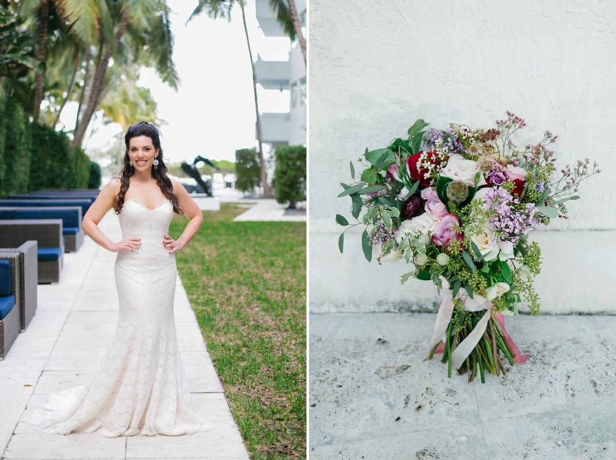 Bridal portrait. Miami Beach Wedding at the National Hotel #CarolinaGuzikPhotography #Bride 