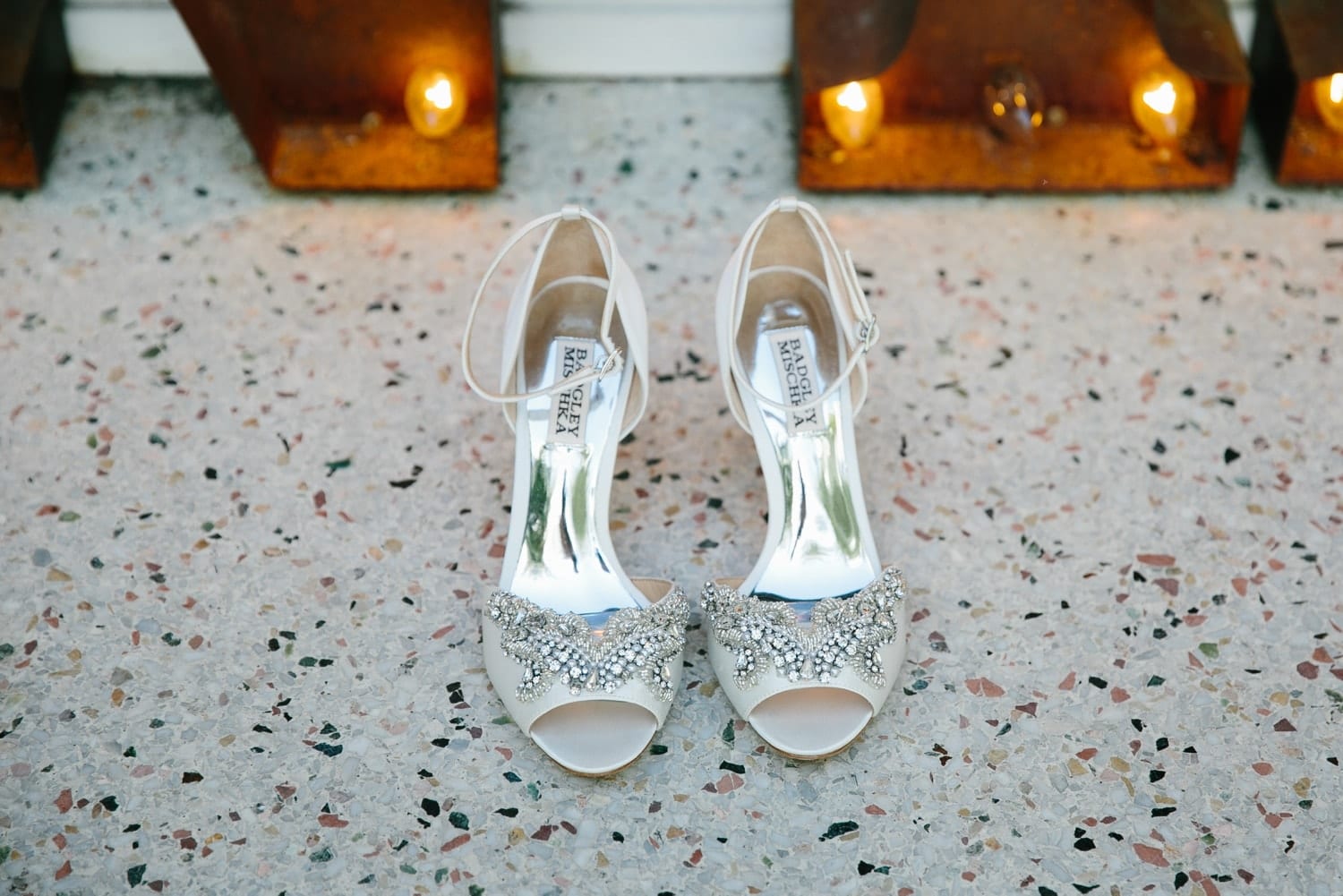 Bridal shoes. South Beach Wedding