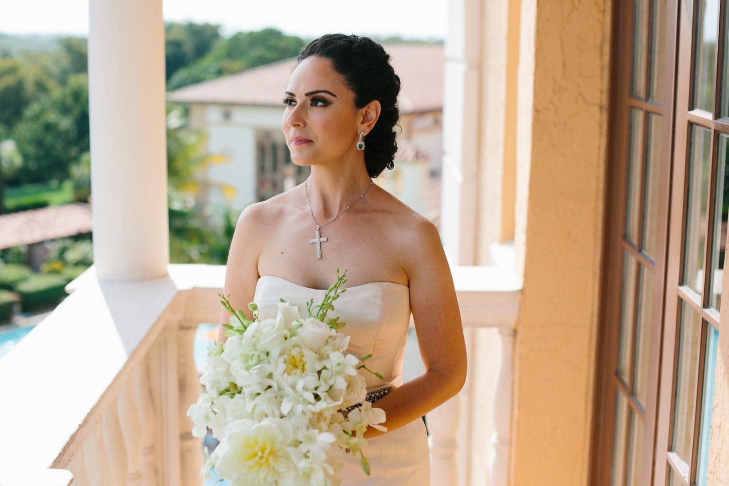 portrait of a bride at the Biltmore Hotel Miami