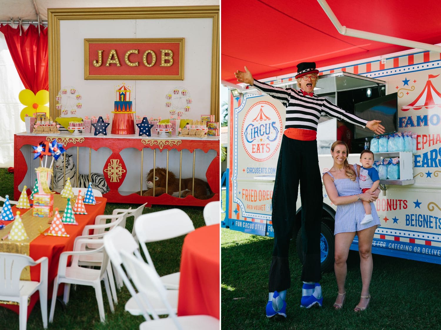 Circus Themed Birthday Party | Miami Family Photographer