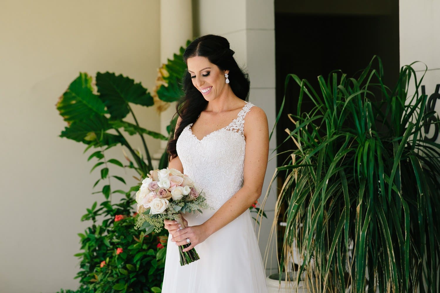 Portrait of a bride. Delray Beach Marriott Wedding 