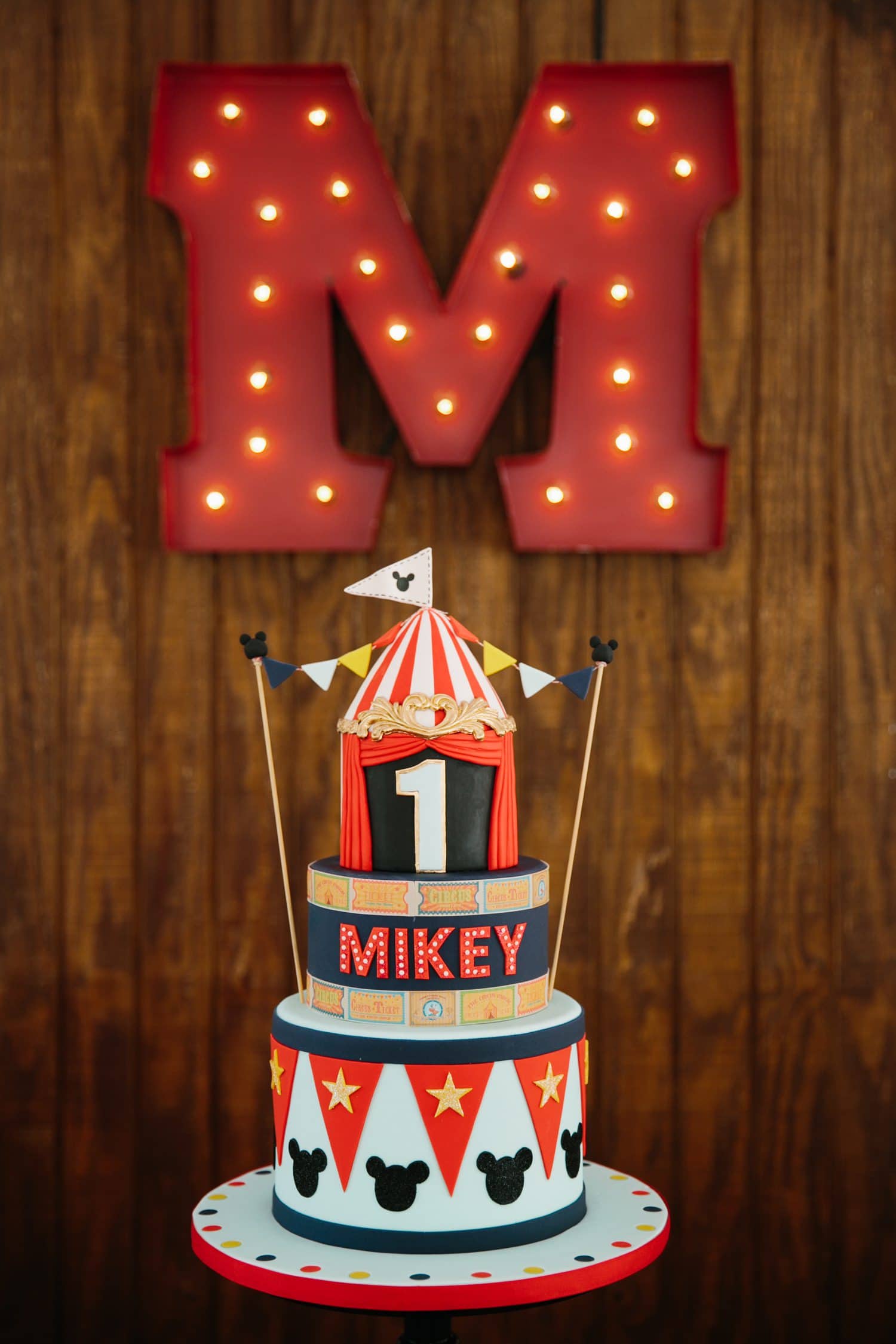 Mickey Mouse Circus Theme Birthday Party 