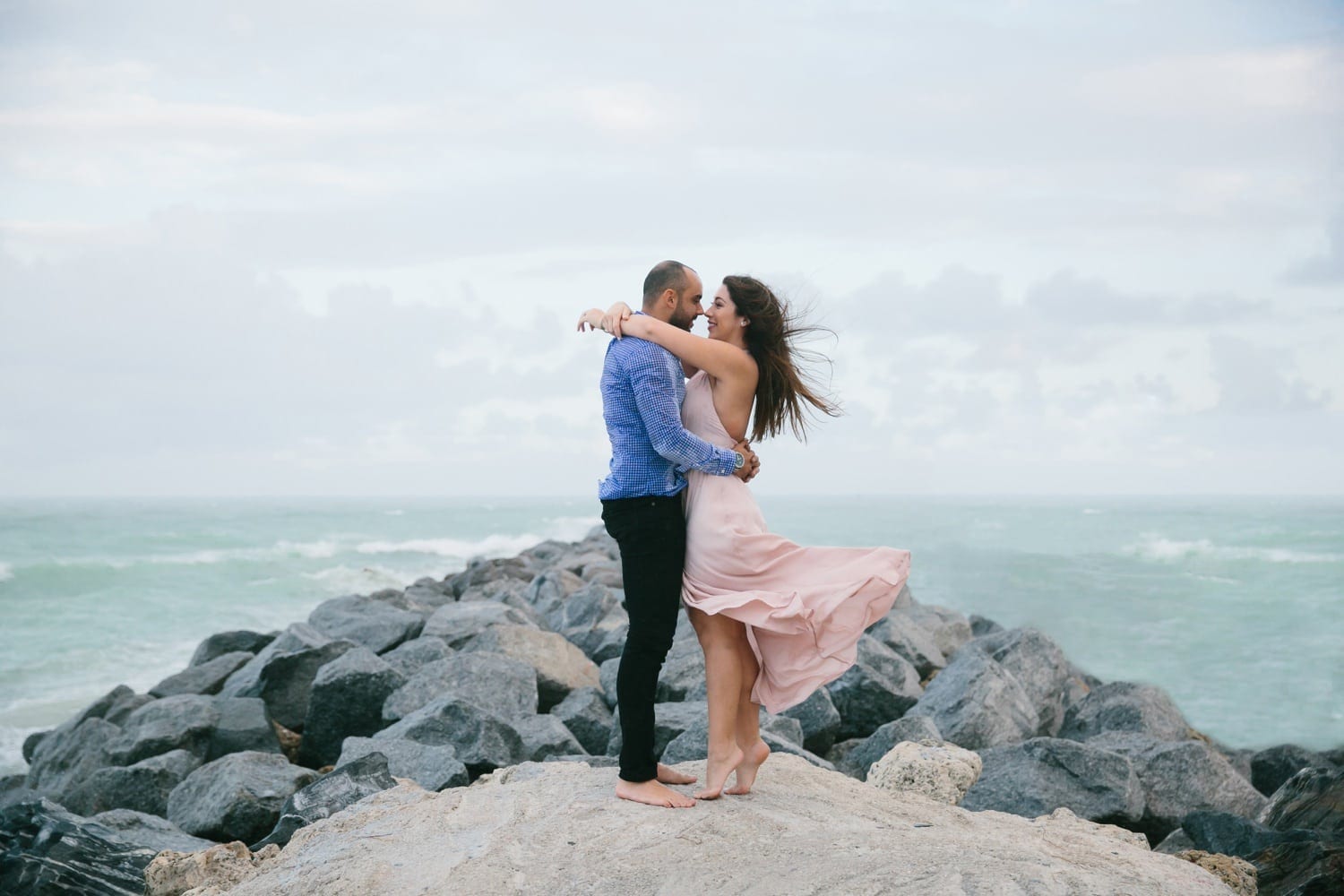 Miami Engagement Photos at South Pointe Park