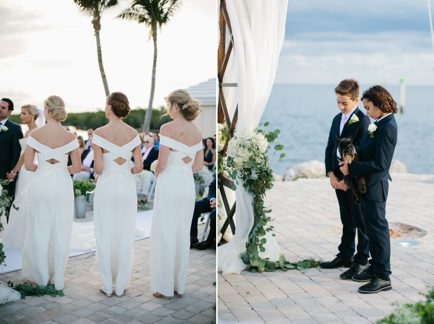Ceremony reception. Ocean Reef Club Wedding. Key Largo wedding.