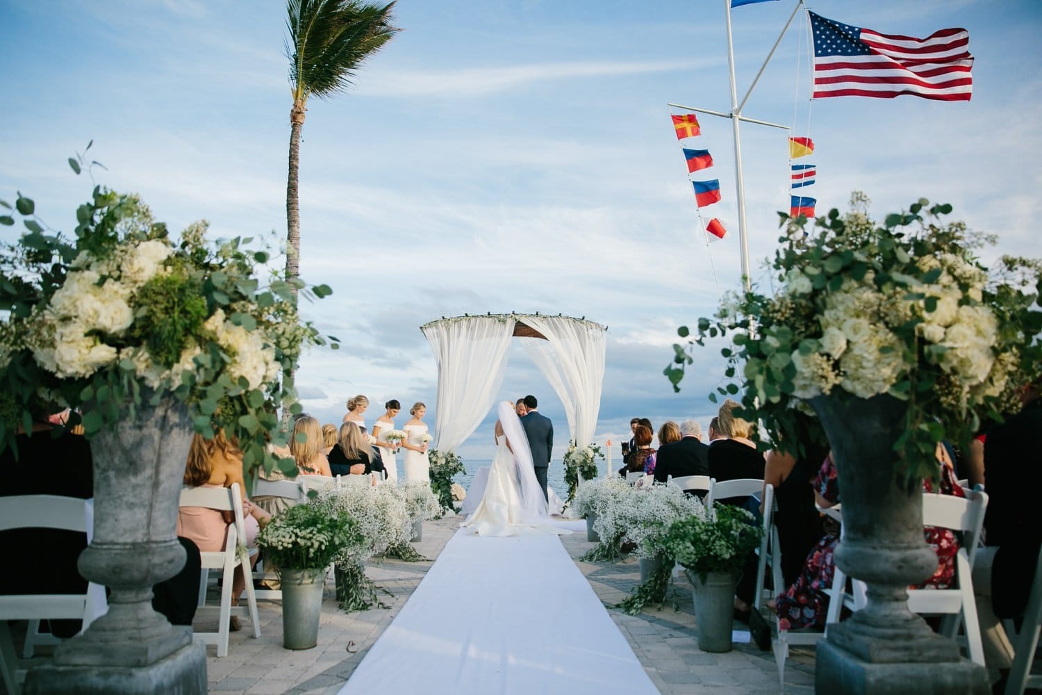 Ceremony reception. Ocean Reef Club Wedding. Key Largo wedding.