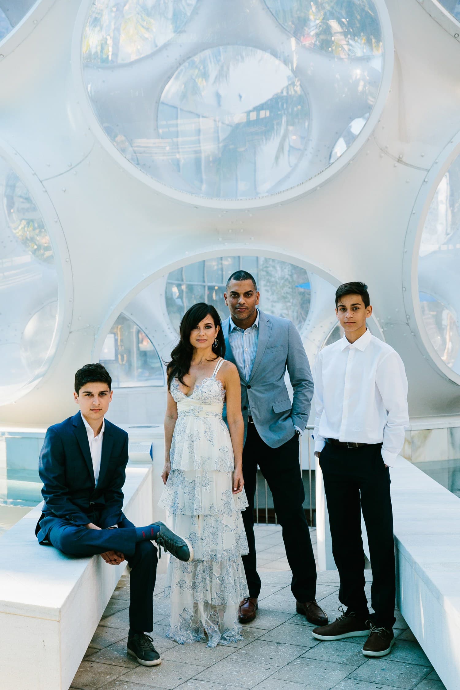 Miami family portrait session at the Miami Design District