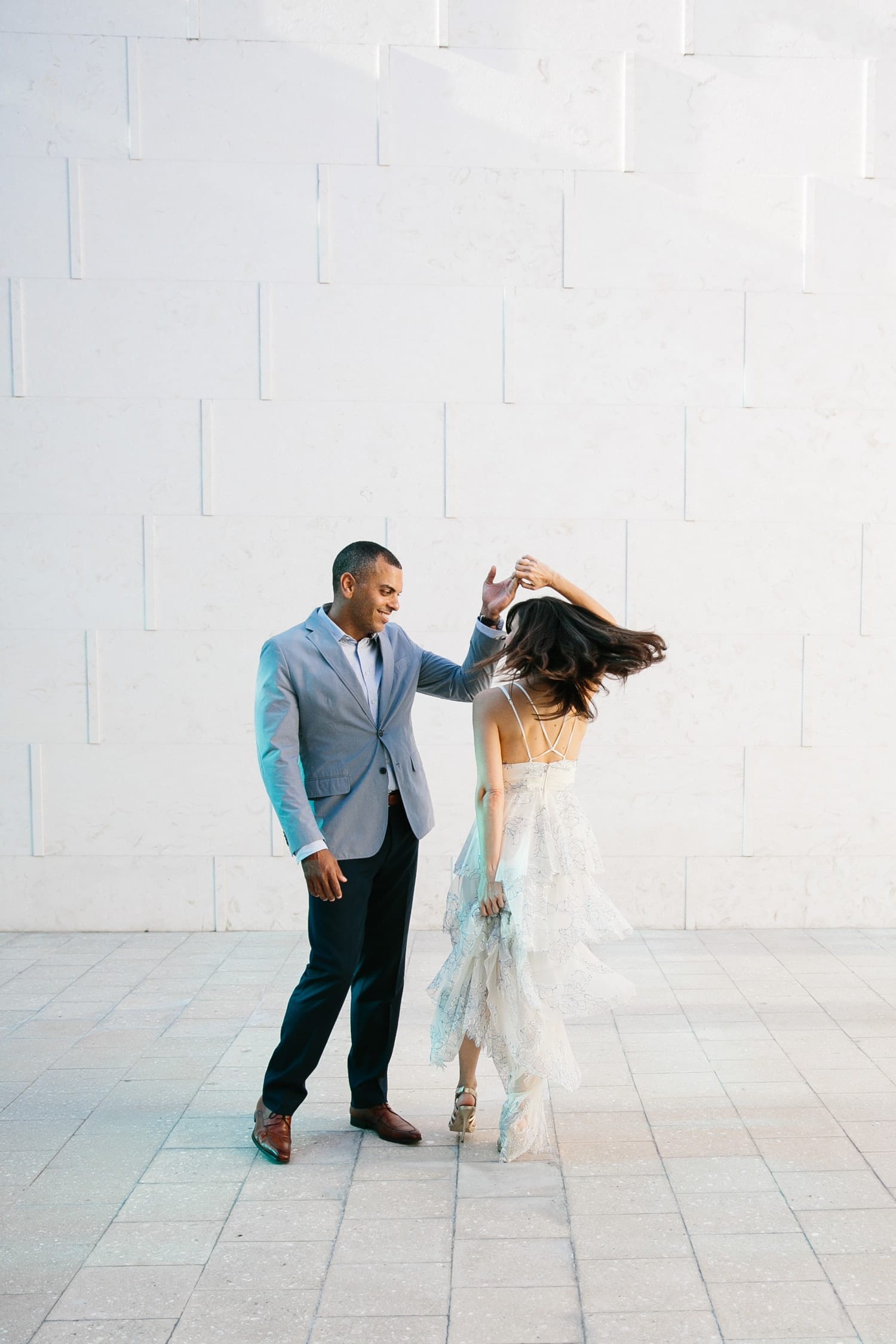 Fun Engagement Photography at Miami Design District – Domino Arts  Photography