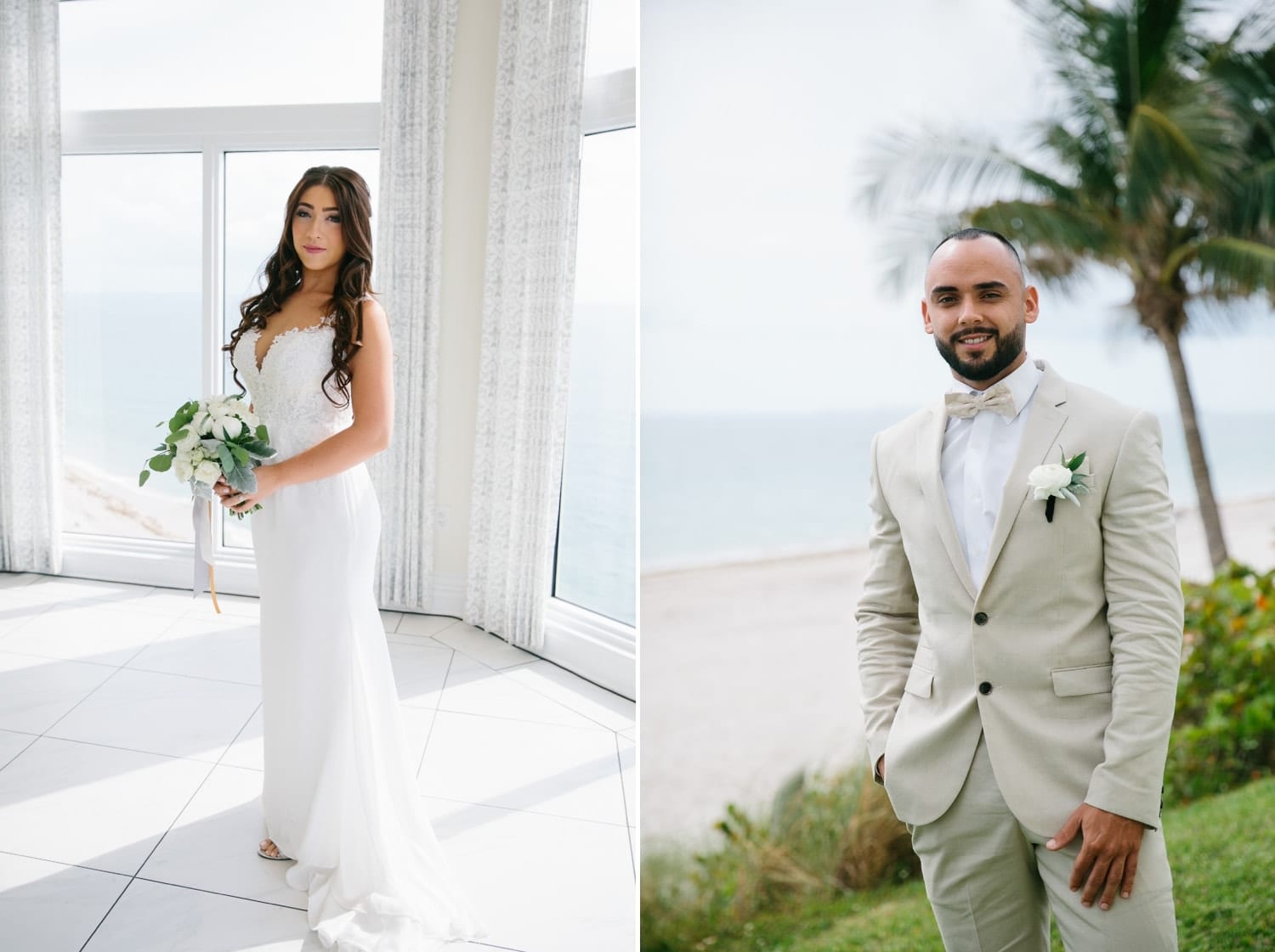 bride and groom portraits. Beautiful Pelican Grand Beach Resort Wedding
