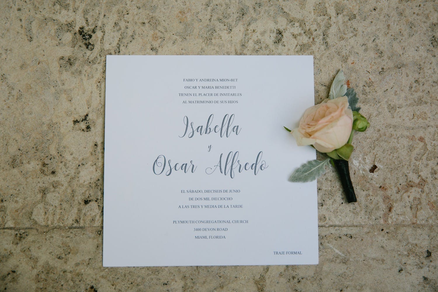 wedding invitation. Modern glam wedding