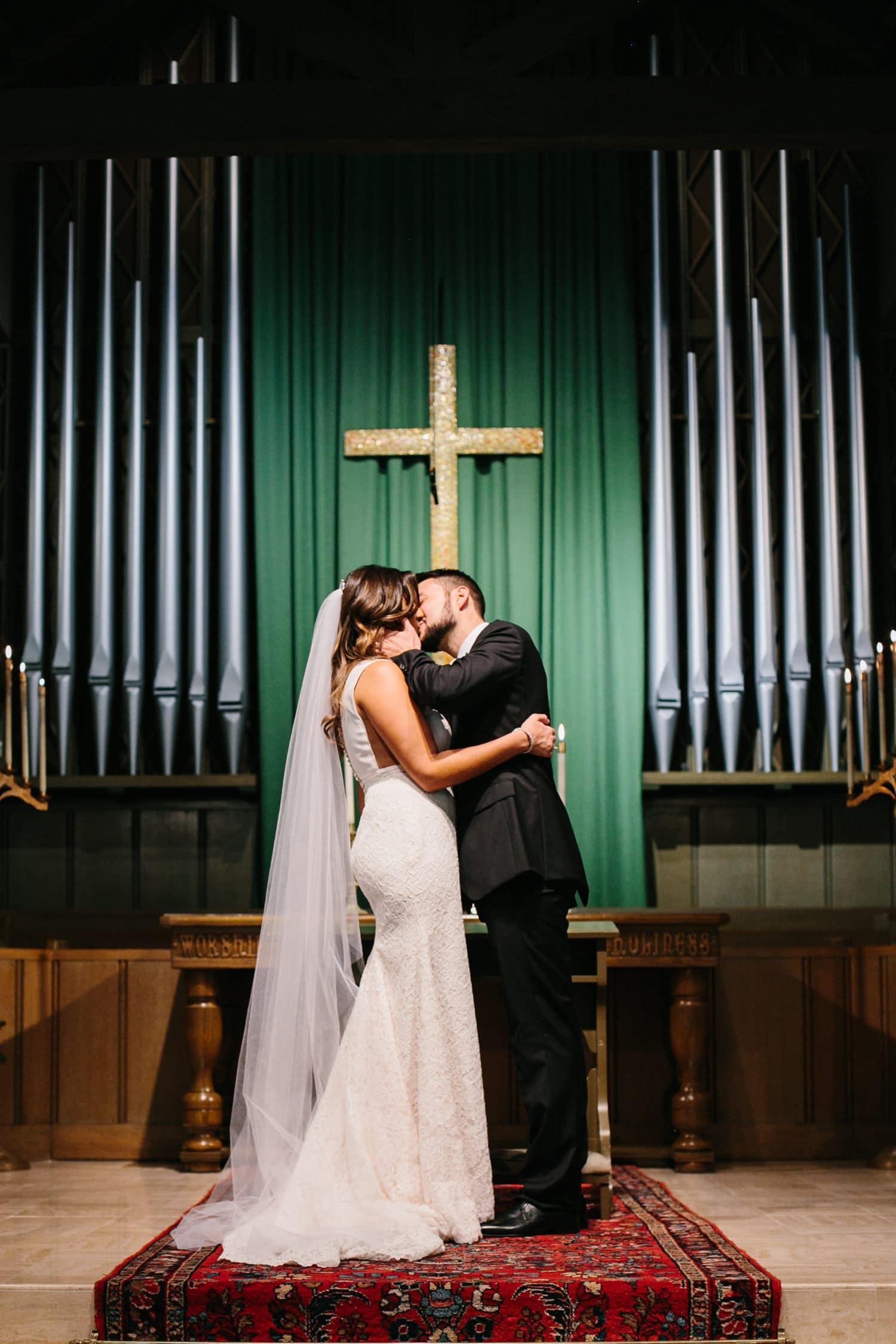 Wedding ceremony at plymouth congregational church