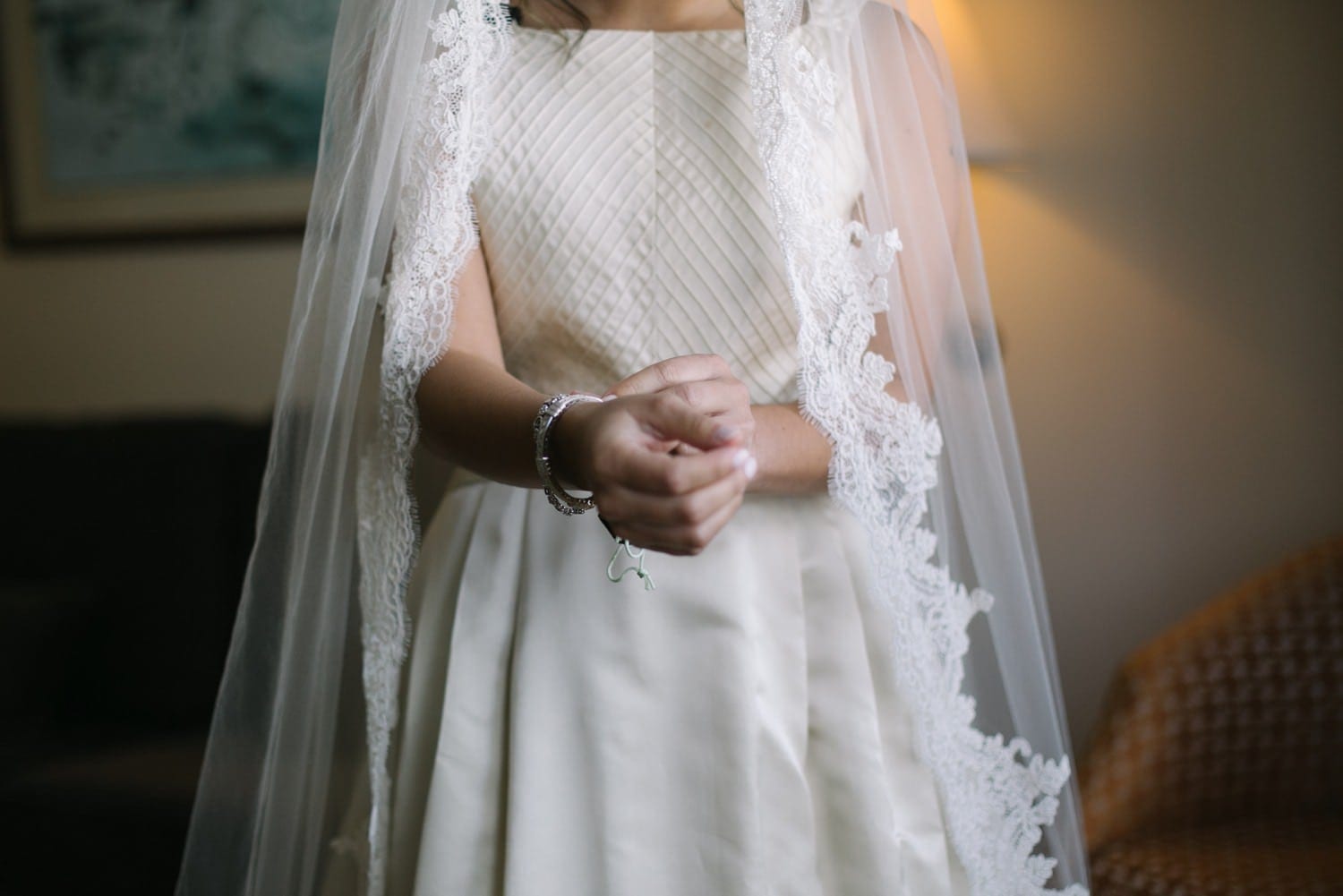 Romantic Florida Wedding. Bride getting ready at the JW Marriott Miami