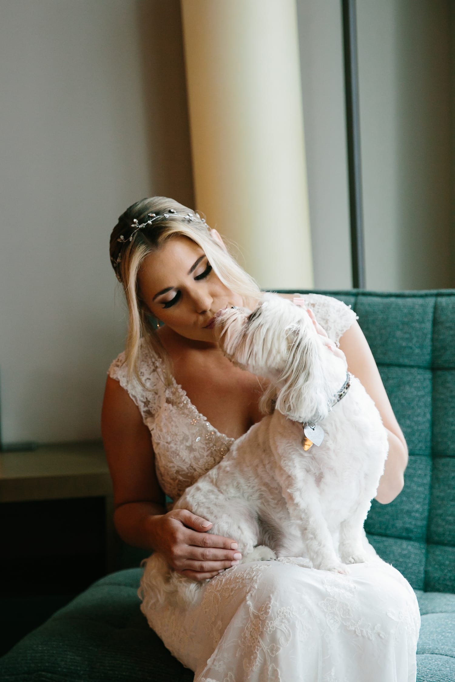 Bride getting ready at The East Miami. Miami Wedding Photographer