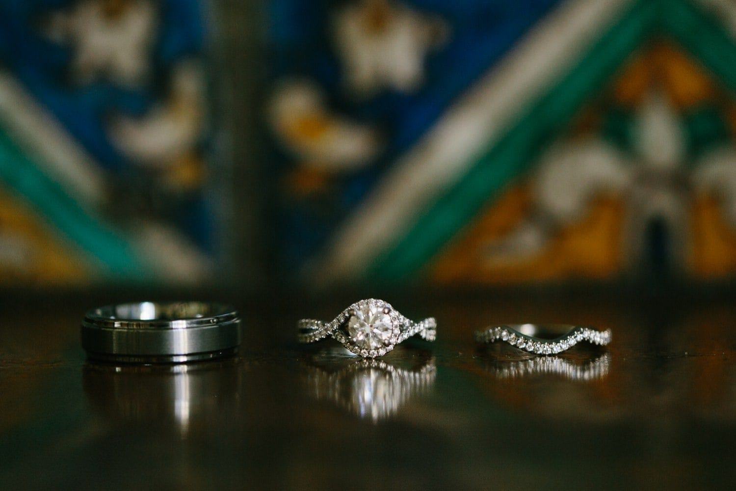 Wedding rings photo. Wedding at Villa Woodbine