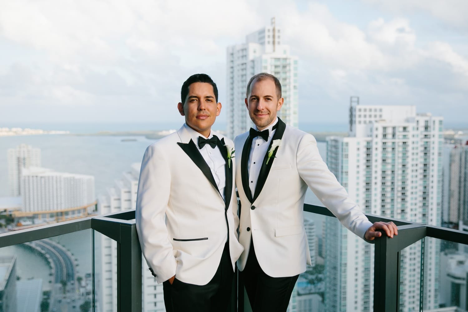 Miami. Couple's portraits. Elegant Chic East Hotel Miami Wedding
