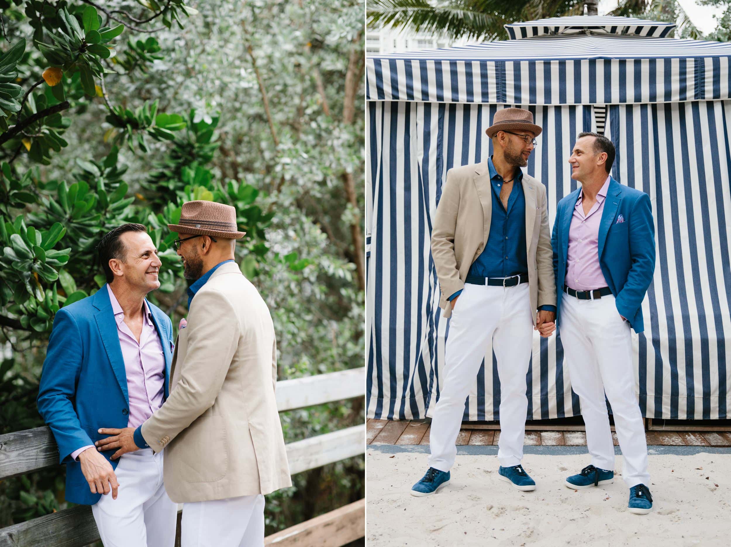 Casual chic wedding at the Cadillac Hotel in Miami beach