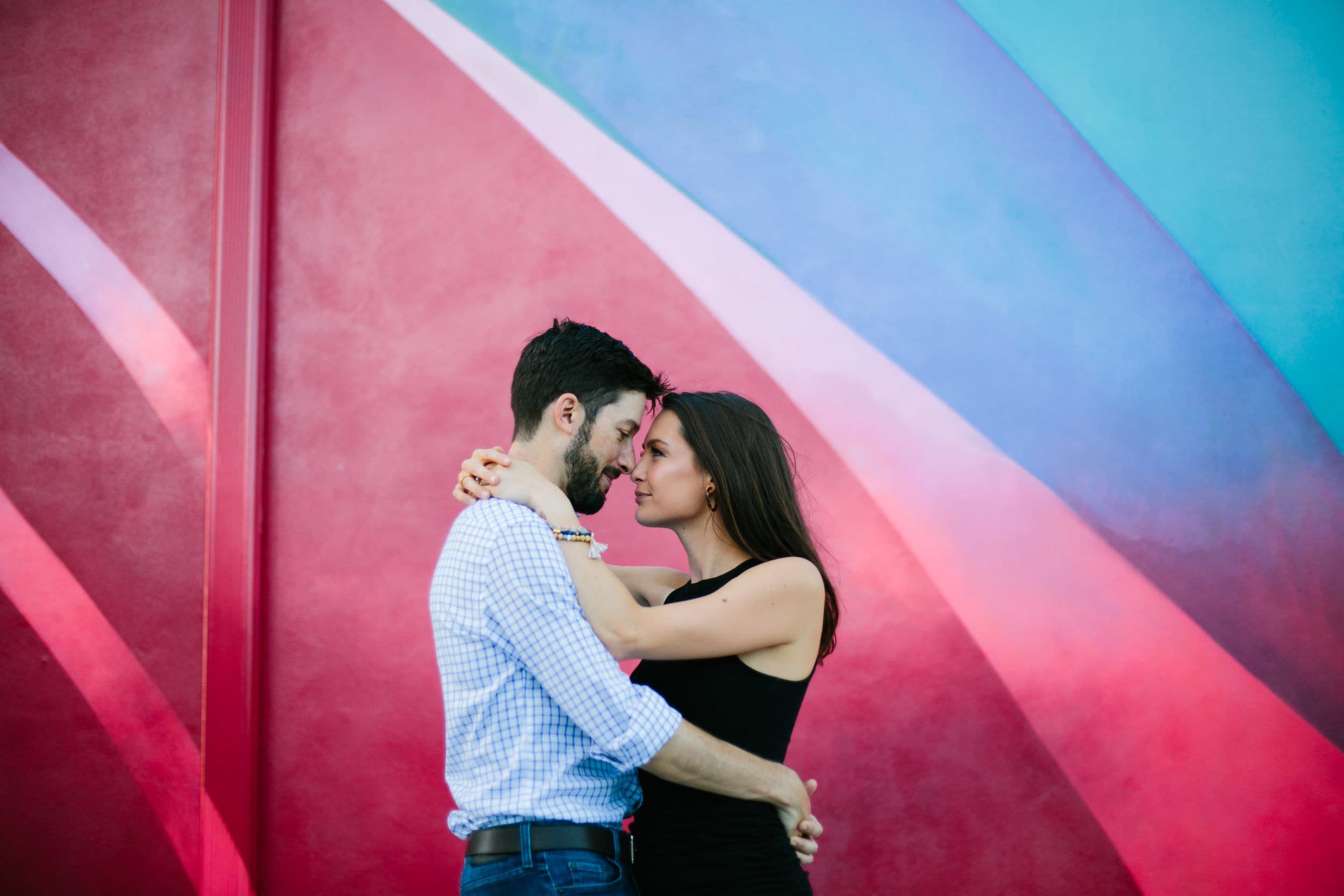 Cool photo of couple in Wynwood