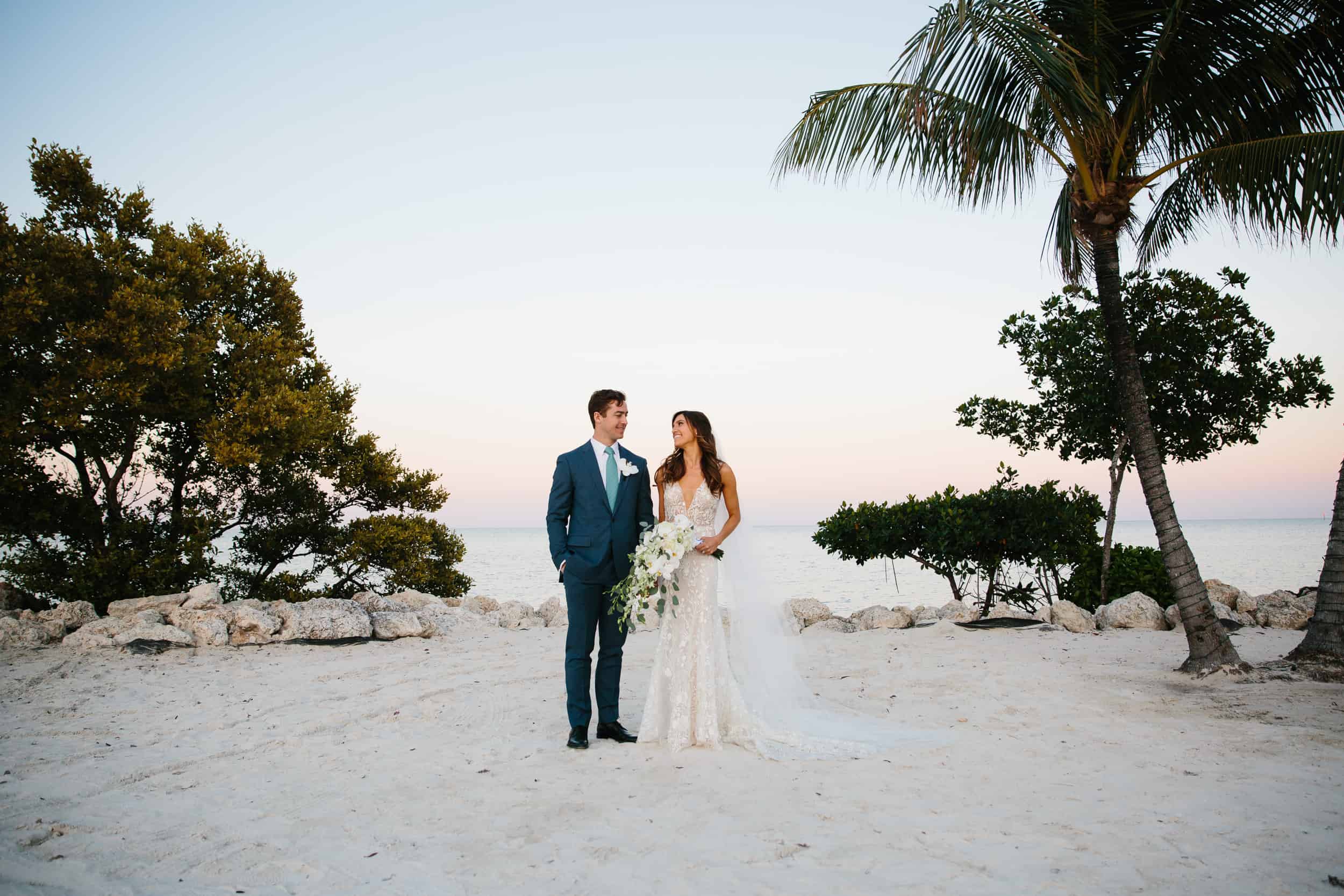 beautiful sunset ceremony at the Ocean Reef Club in Key Largo