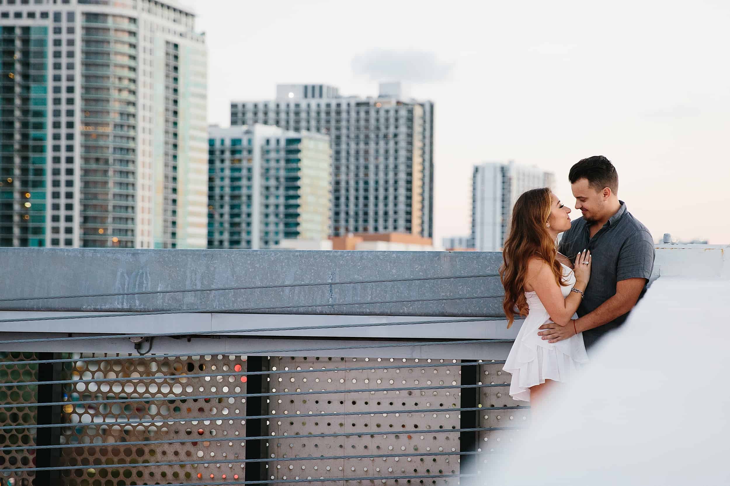 Rooftop Engagement session in Miami