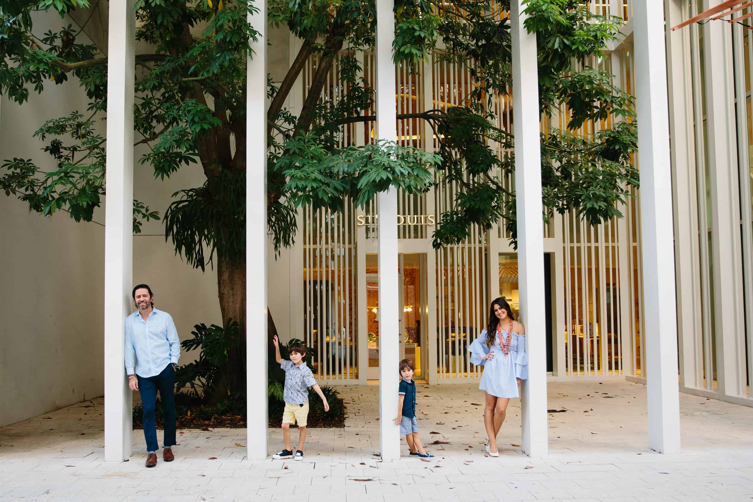 Cool family session at the Design District in Miami