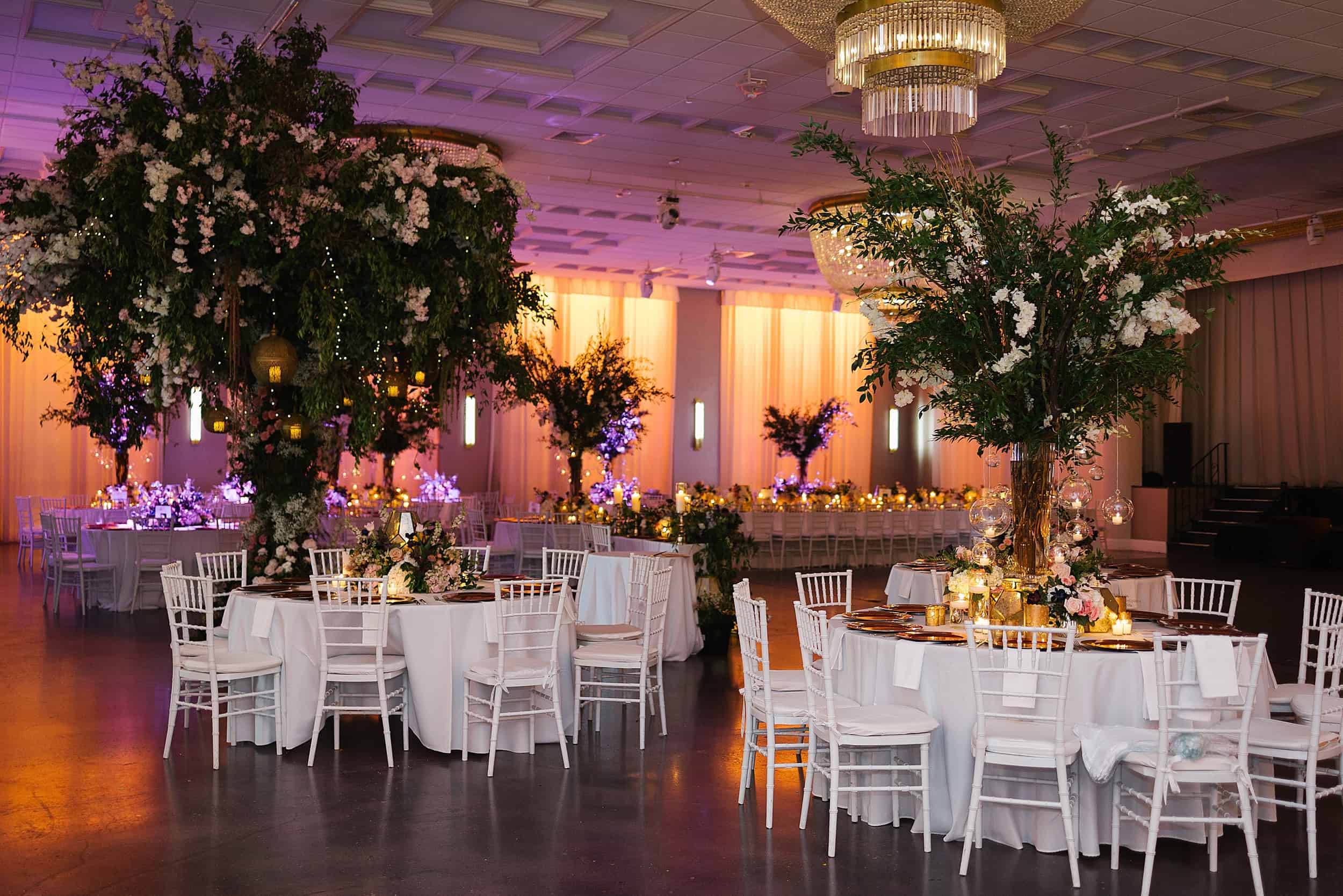Indoor Midnight Garden Wedding At Emanuel Luxury Venue in Miami Beach