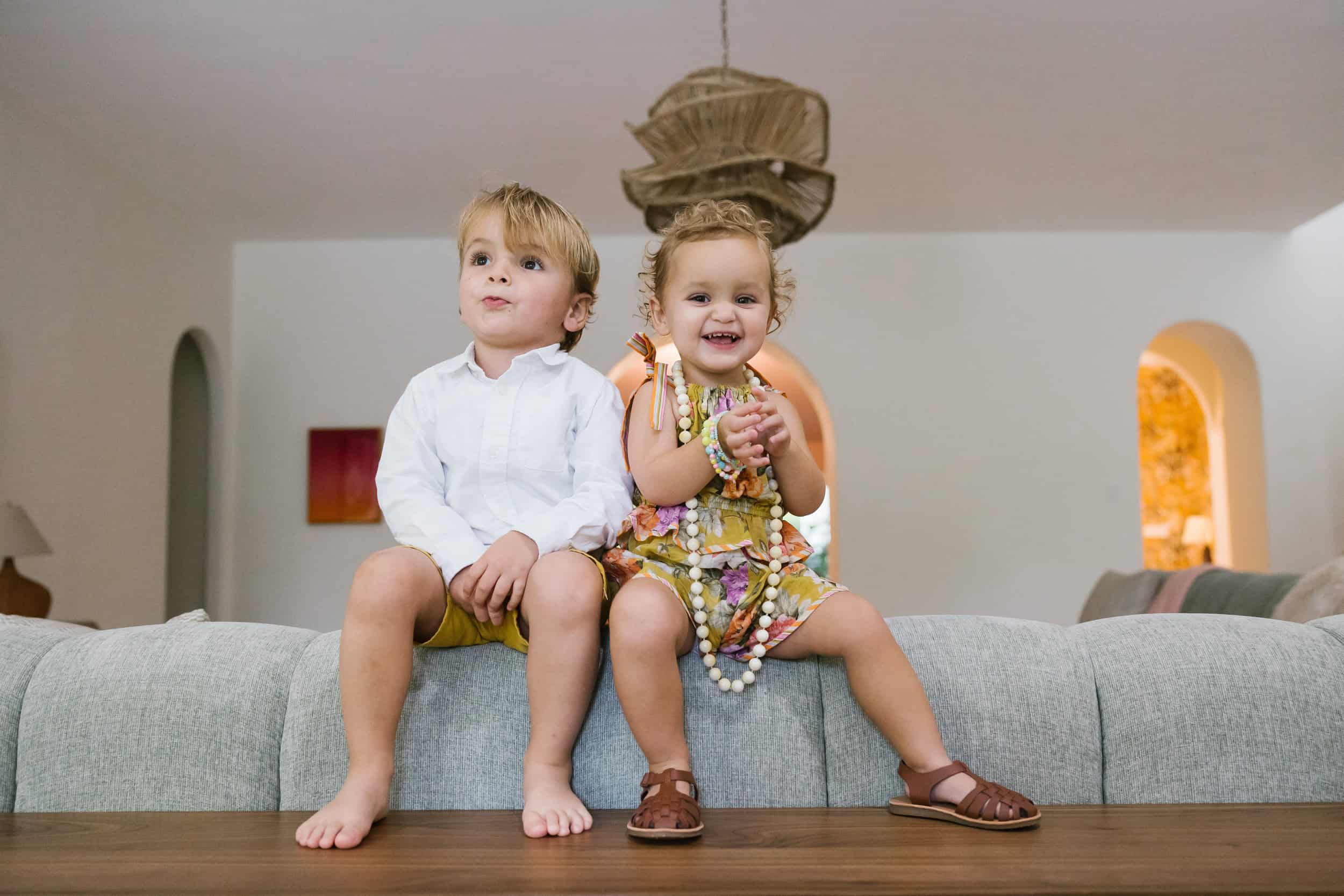 At-home family session in Miami