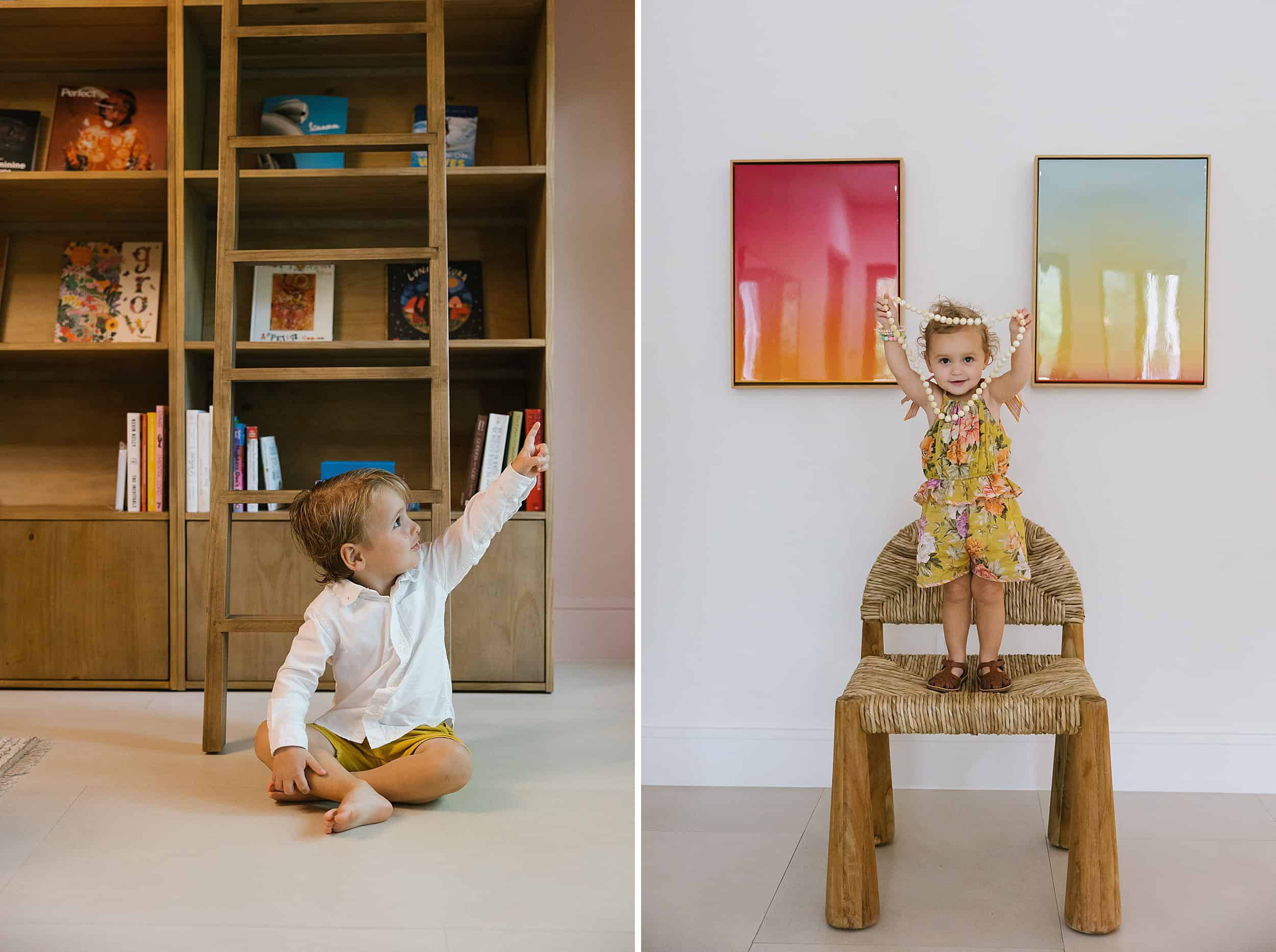 at-home family photo session in Miami