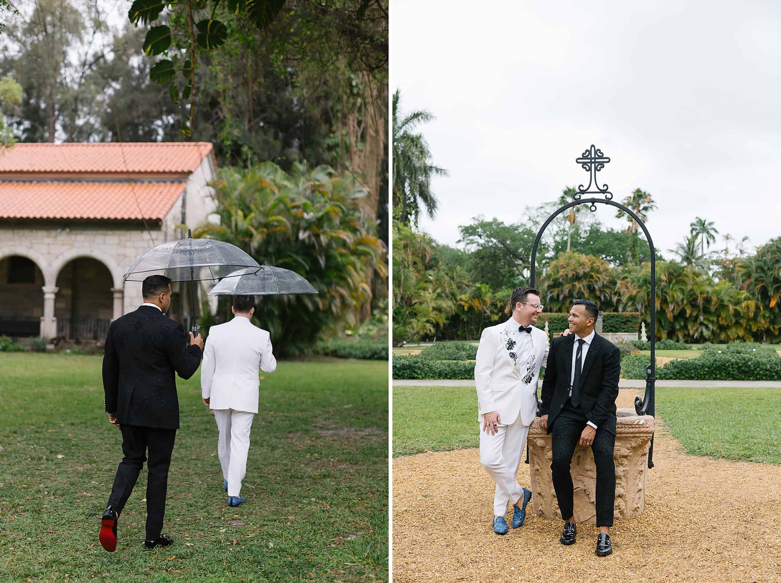 Portrait of two grooms at the Spanish Monastery 