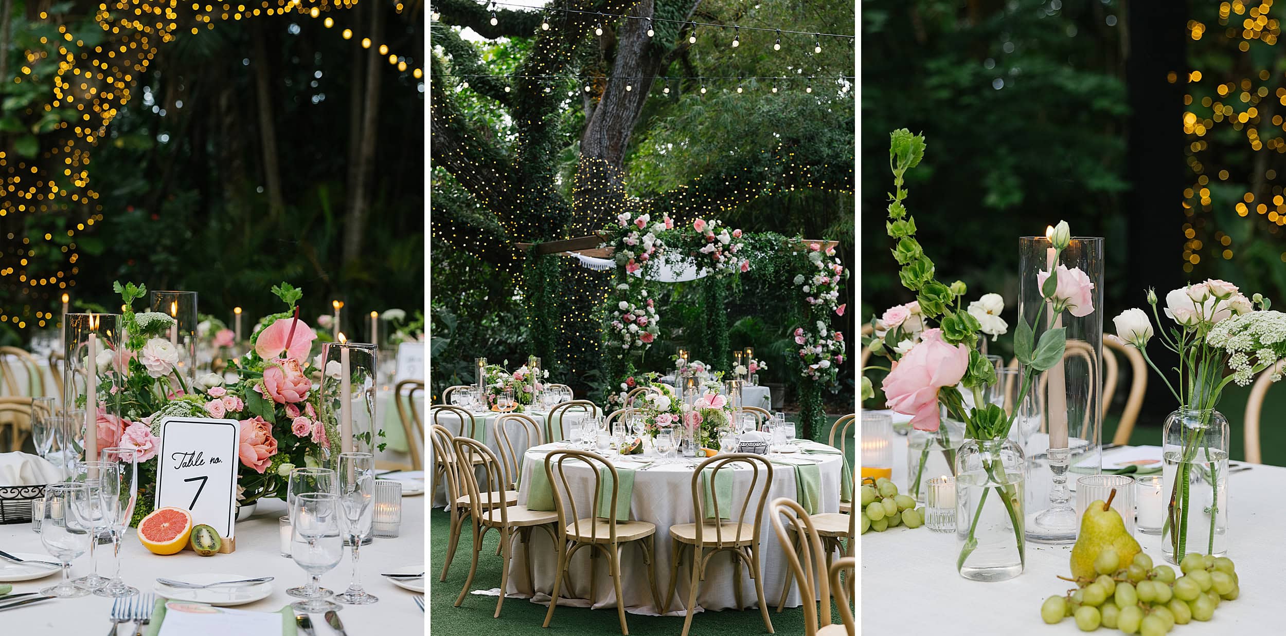 A Romantic Miami Wedding Reception With a Tropical Flair