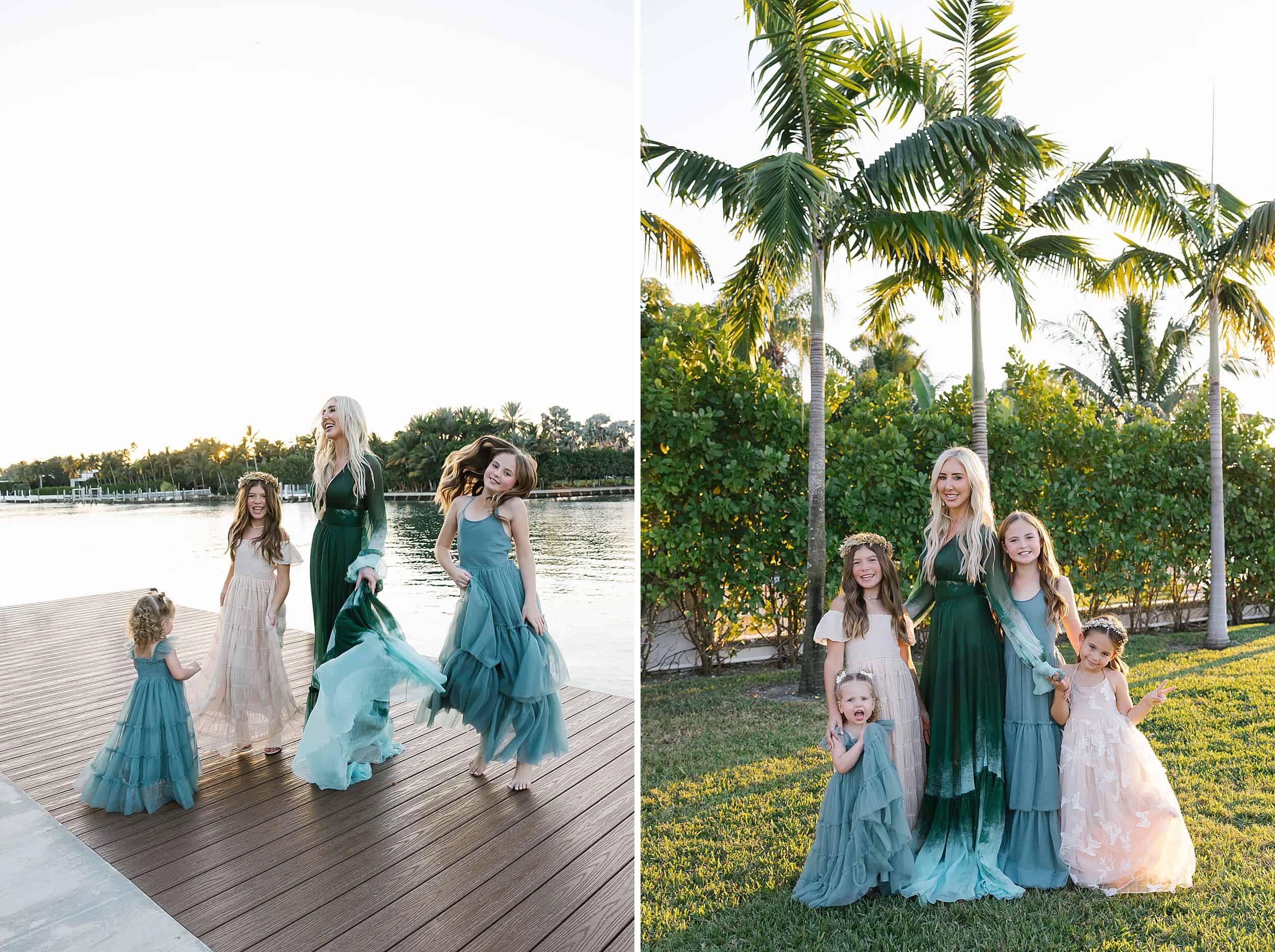 Portarit of a family in Miami 